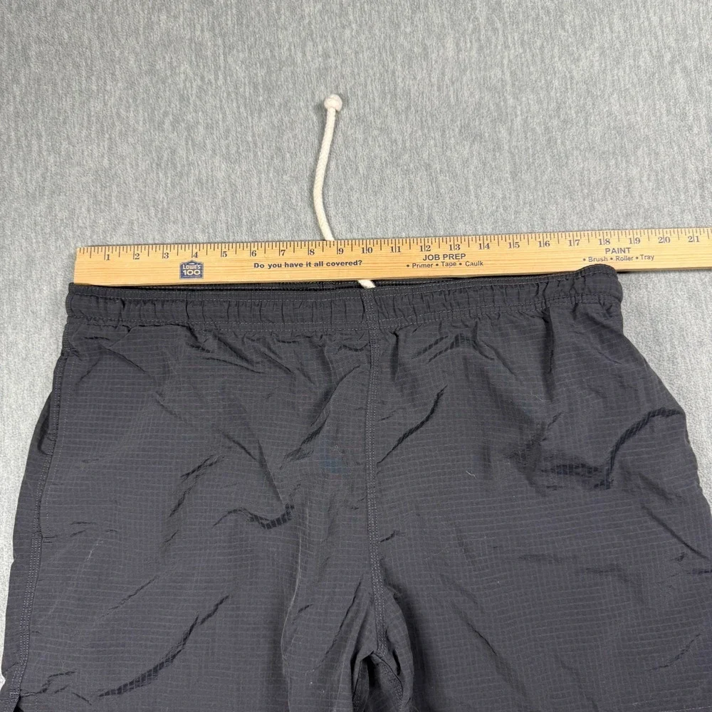 Tommy Bahama Swim Trunks‎ Men S Black Grid Pattern Nylon Elastic Waist Casual
